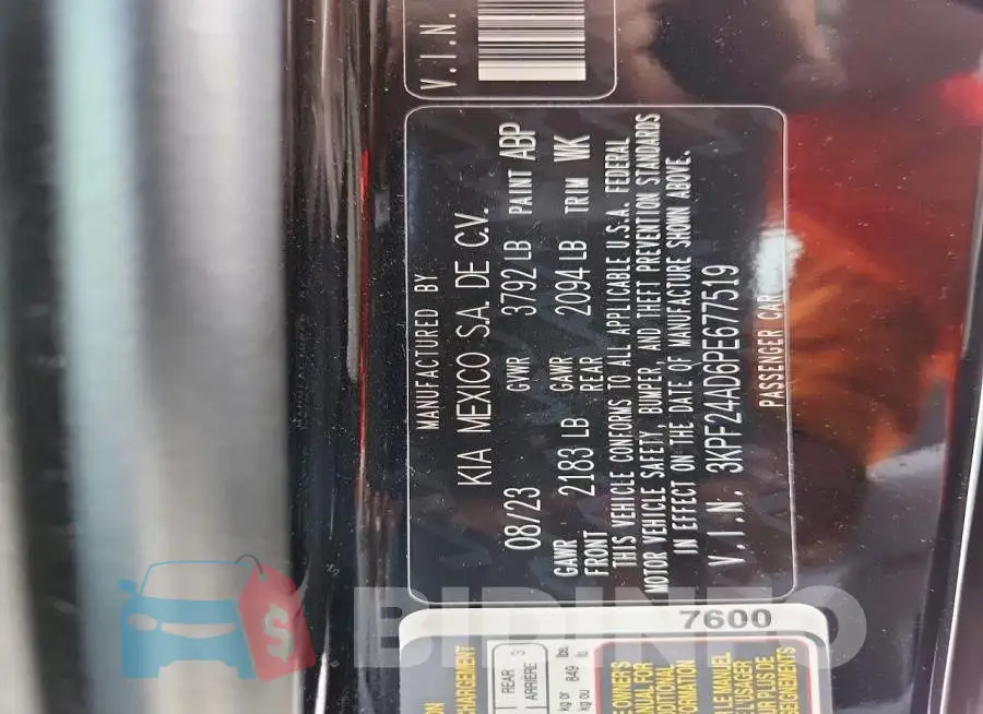3KPF24AD6PE677519 Photo# 12