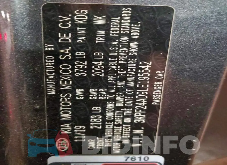 3KPF24AD9LE195542 Photo# 12