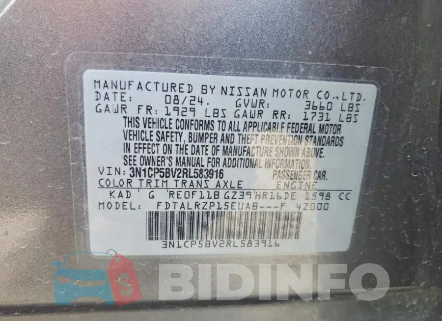 3N1CP5BV2RL583916 Photo# 13