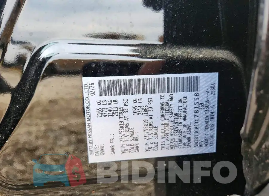 5N1BT3CB1TC781558 Photo# 13