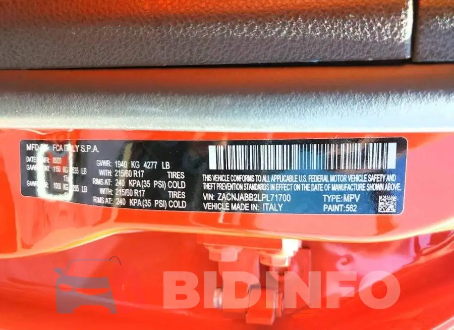 ZACNJABB2LPL71700 Photo# 12