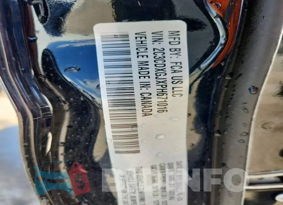 2C3CDXGJXPH671016 Photo# 12