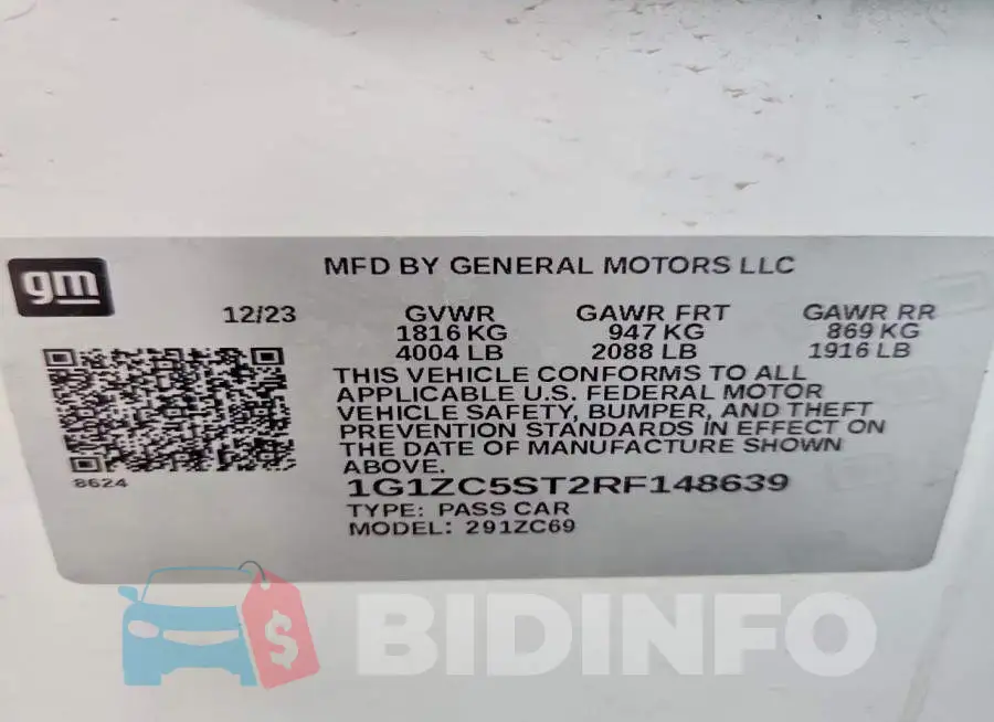 1G1ZC5ST2RF148639 Photo# 12