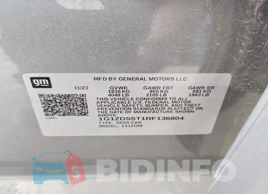 1G1ZD5ST1RF136804 Photo# 12