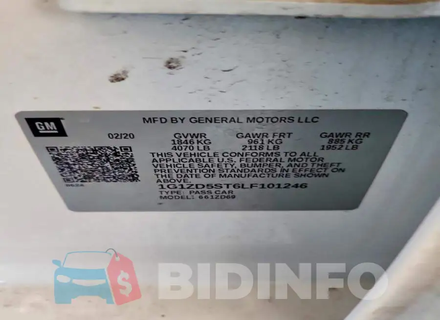 1G1ZD5ST6LF101246 Photo# 12