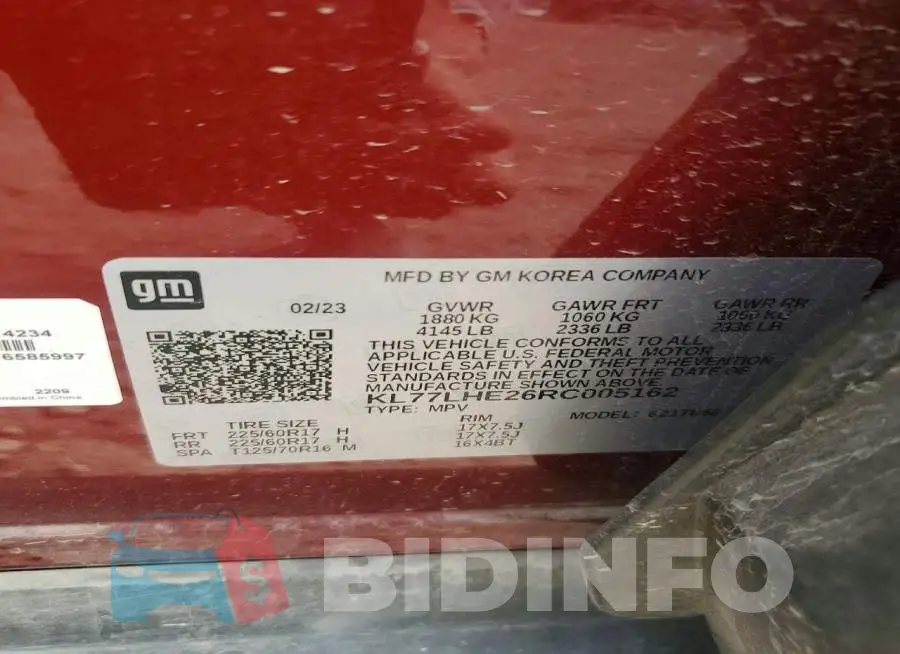 KL77LHE26RC005162 Photo# 13