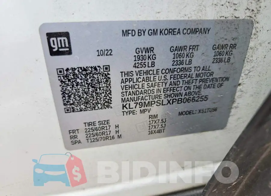 KL79MPSLXPB066255 Photo# 14