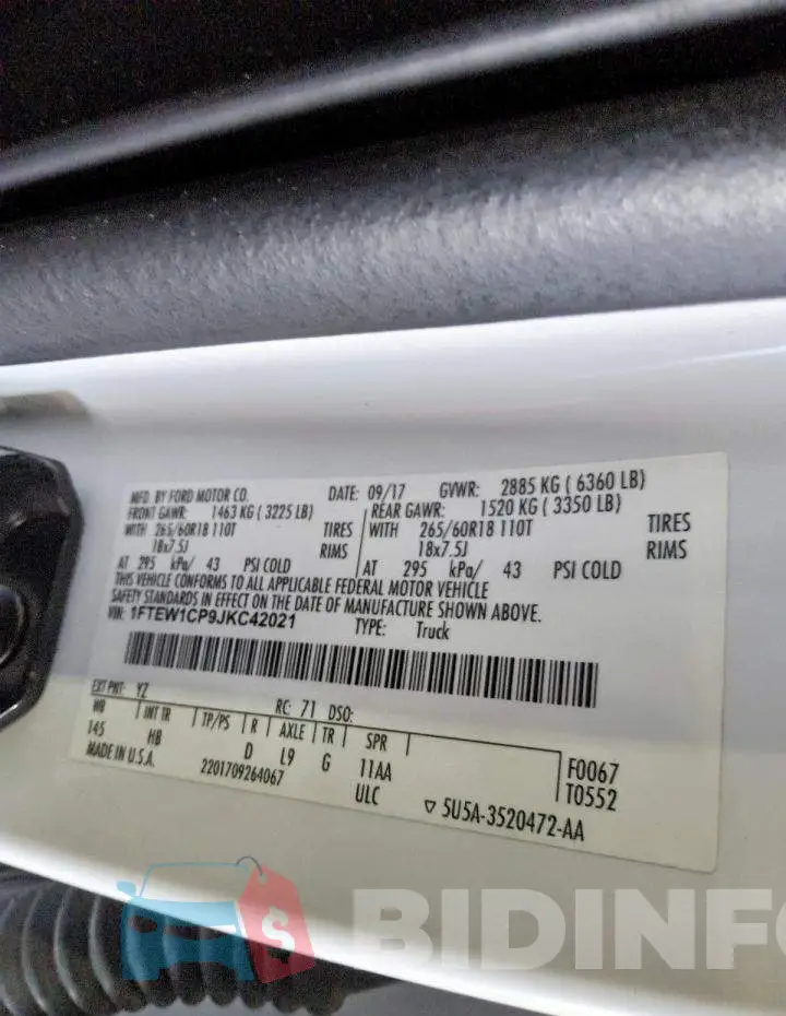 1FTEW1CP9JKC42021 Photo# 12