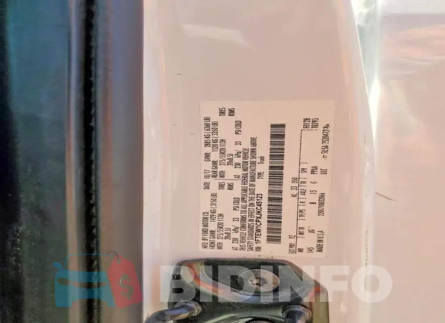 1FTEW1CPXJKC45123 Photo# 12