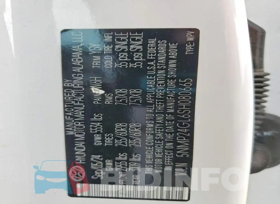 5NMP24GL6SH080665 Photo# 13
