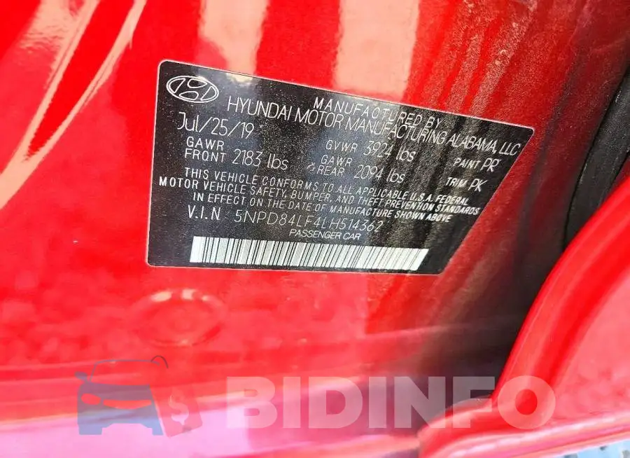 5NPD84LF4LH514362 Photo# 12