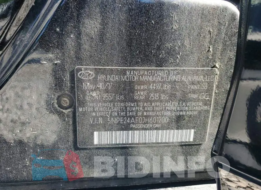 5NPE24AF0JH601200 Photo# 12