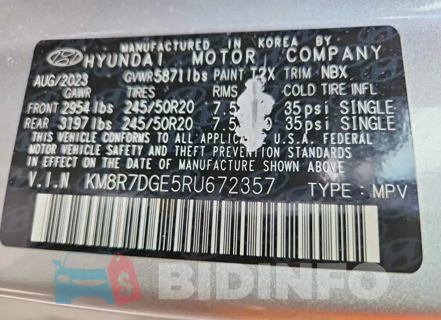 KM8R7DGE5RU672357 Photo# 14