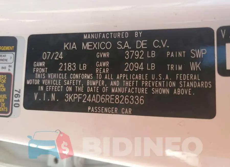 3KPF24AD6RE826336 Photo# 13