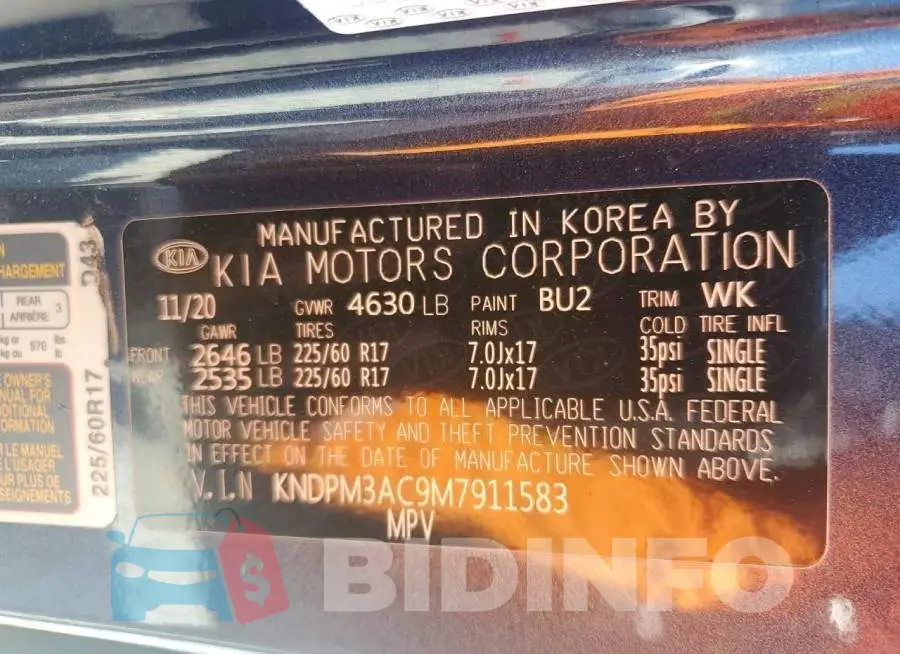 KNDPM3AC9M7911583 Photo# 12