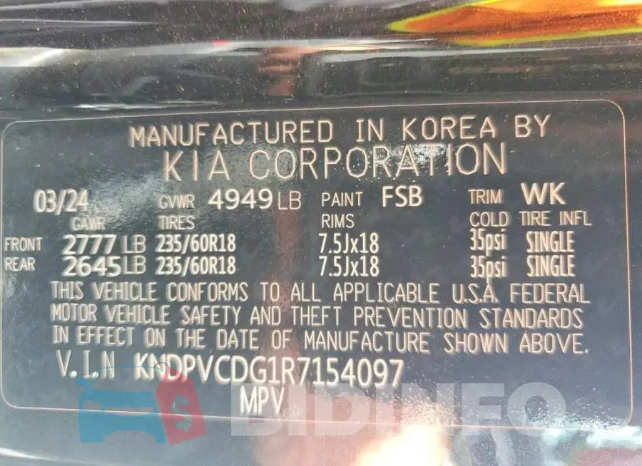 KNDPVCDG1R7154097 Photo# 13