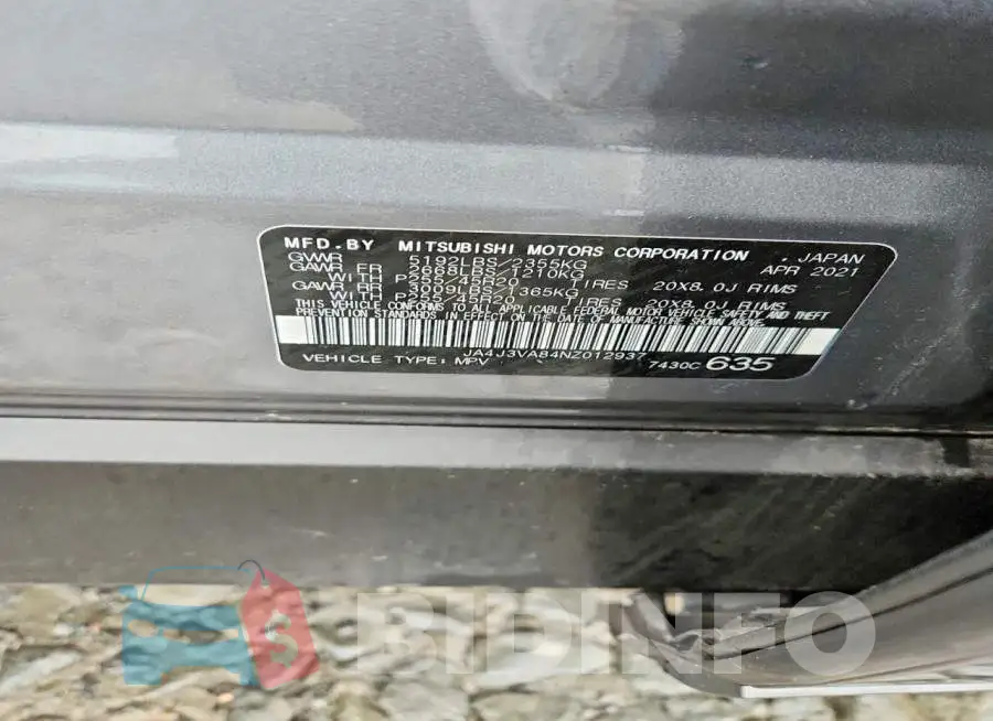 JA4J3VA84NZ012937 Photo# 13