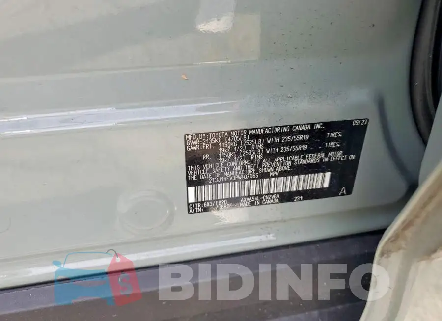 2T3J1RFV3PW407065 Photo# 12