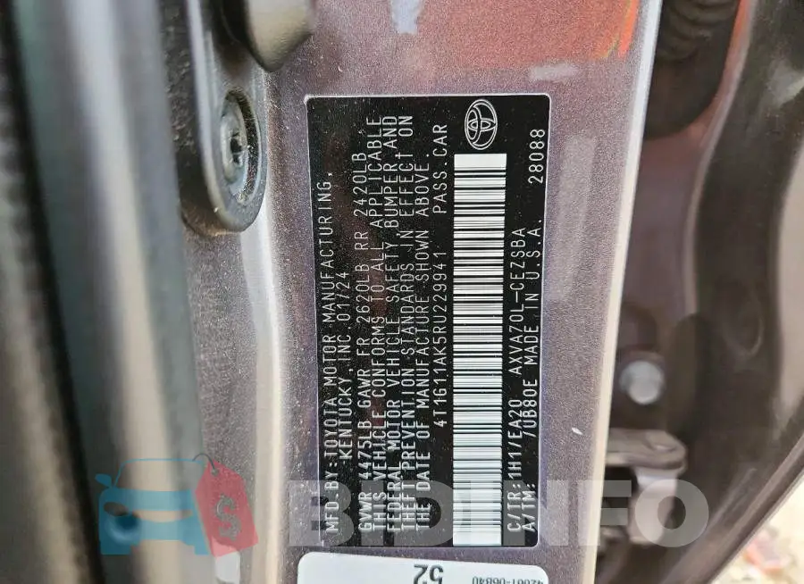 4T1G11AK5RU229941 Photo# 12