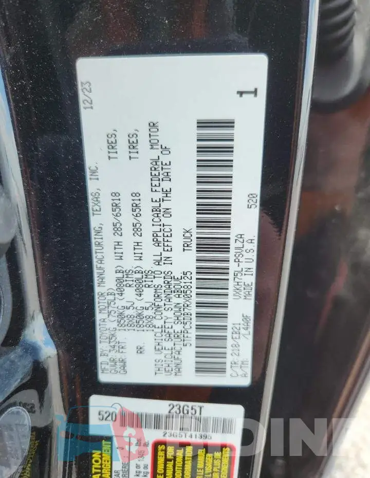 5TFPC5DB7RX058125 Photo# 13