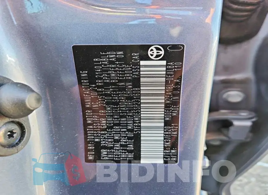 5YFB4MDE5SP231608 Photo# 12