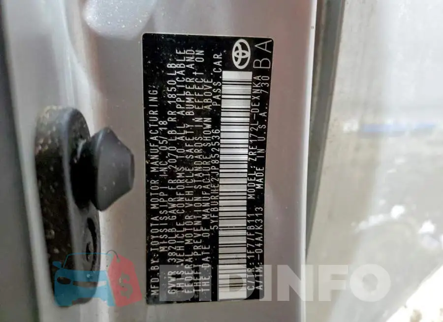 5YFBURHE2JP852536 Photo# 13