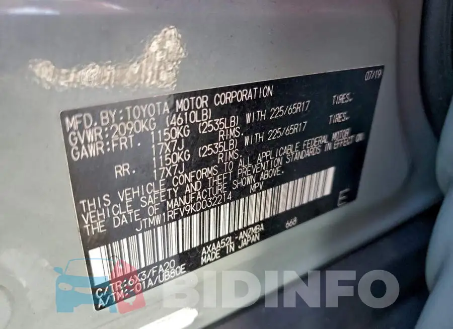 JTMW1RFV9KD032214 Photo# 13