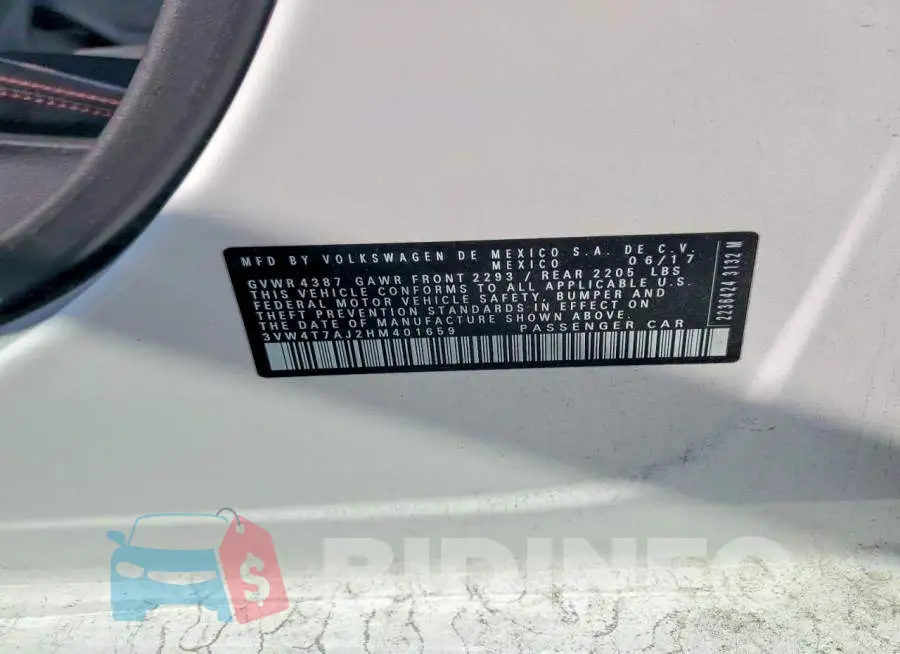 3VW4T7AJ2HM401659 Photo# 12