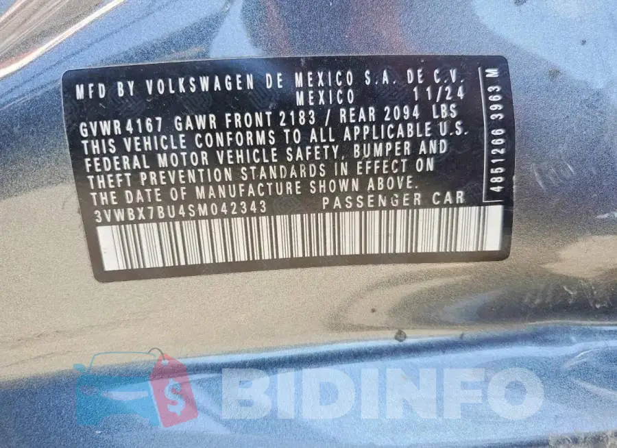 3VWBX7BU4SM042343 Photo# 12