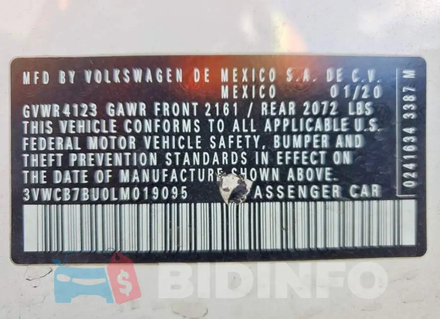 3VWCB7BU0LM019095 Photo# 13