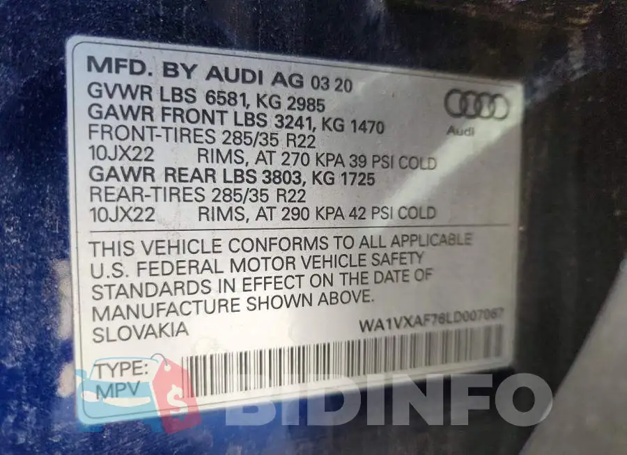 WA1VXAF76LD007067 Photo# 13