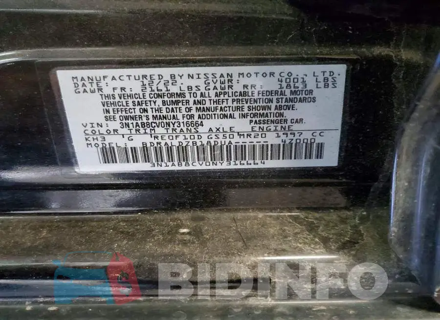 3N1AB8CV0NY316664 Photo# 12