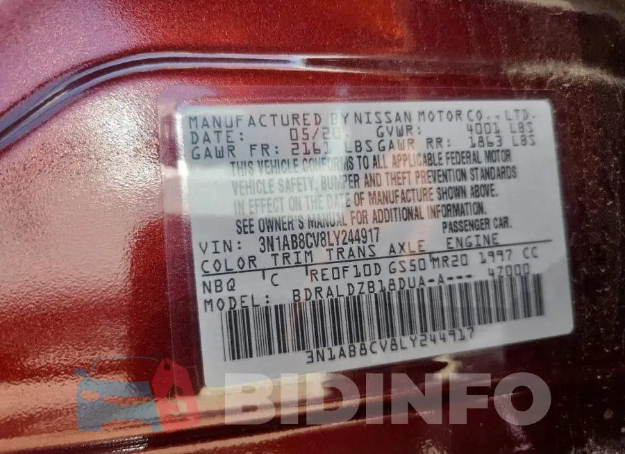 3N1AB8CV8LY244917 Photo# 12