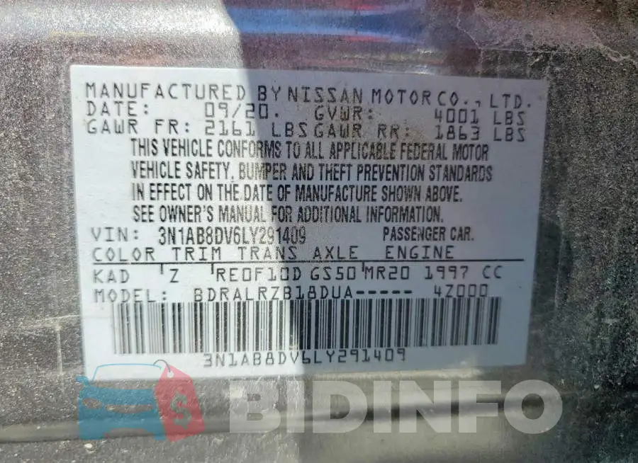 3N1AB8DV6LY291409 Photo# 12