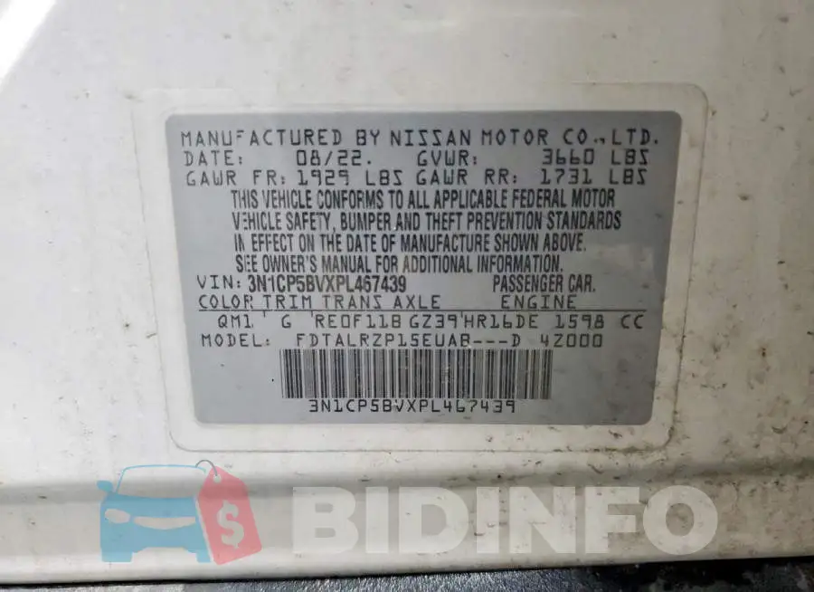3N1CP5BVXPL467439 Photo# 13