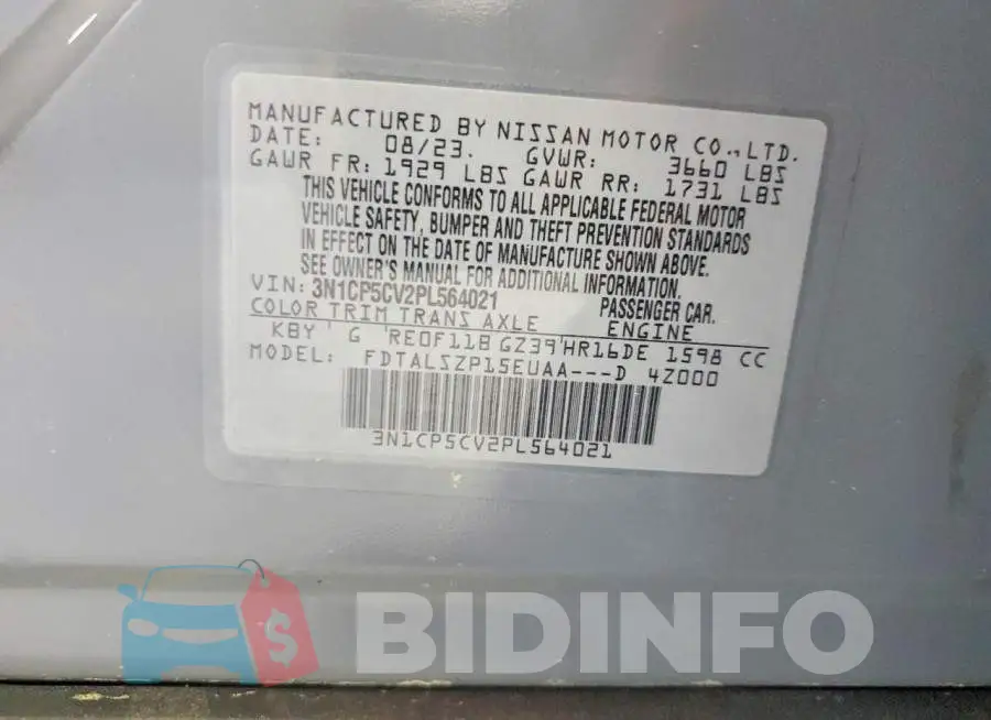 3N1CP5CV2PL564021 Photo# 13