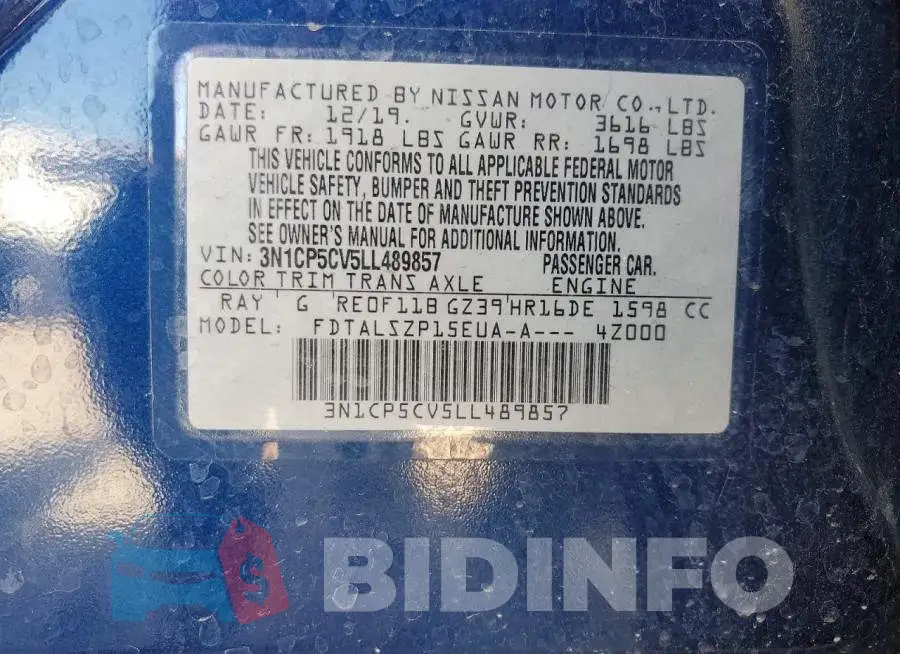 3N1CP5CV5LL489857 Photo# 13