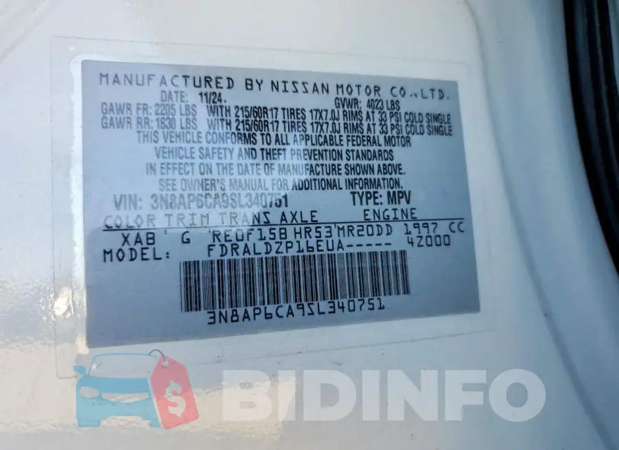 3N8AP6CA9SL340751 Photo# 13