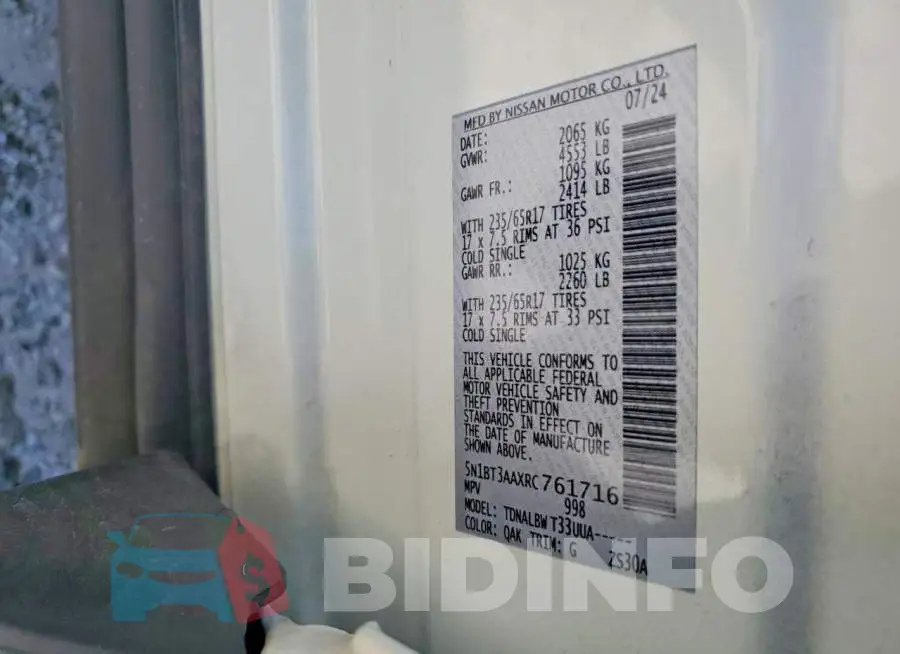 5N1BT3AAXRC761716 Photo# 13