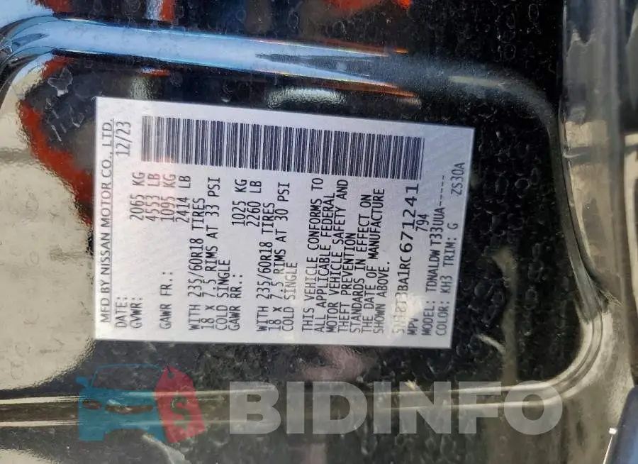 5N1BT3BA1RC671241 Photo# 12