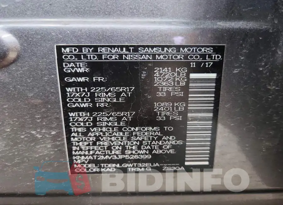 KNMAT2MV3JP526399 Photo# 13