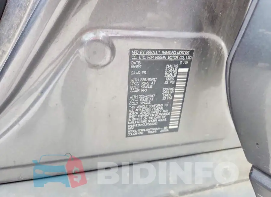 KNMAT2MV7LP534041 Photo# 12