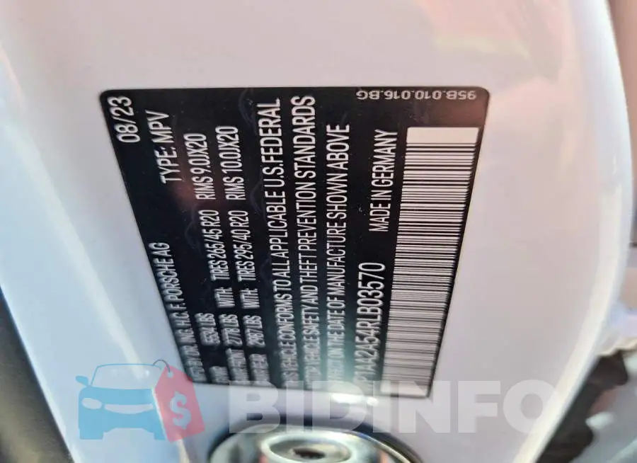 WP1AA2A54RLB03570 Photo# 13