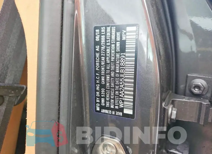 WP1AA2A55JLB18891 Photo# 13