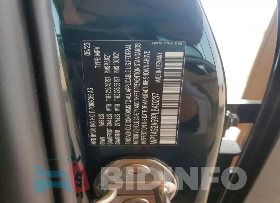 WP1AG2A59PLB40237 Photo# 12