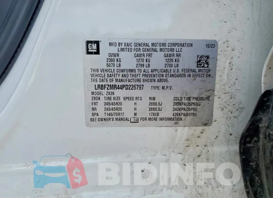 LRBFZMR44PD226797 Photo# 12