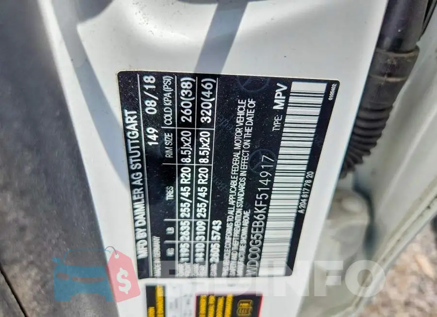 WDC0G5EB6KF514917 Photo# 13