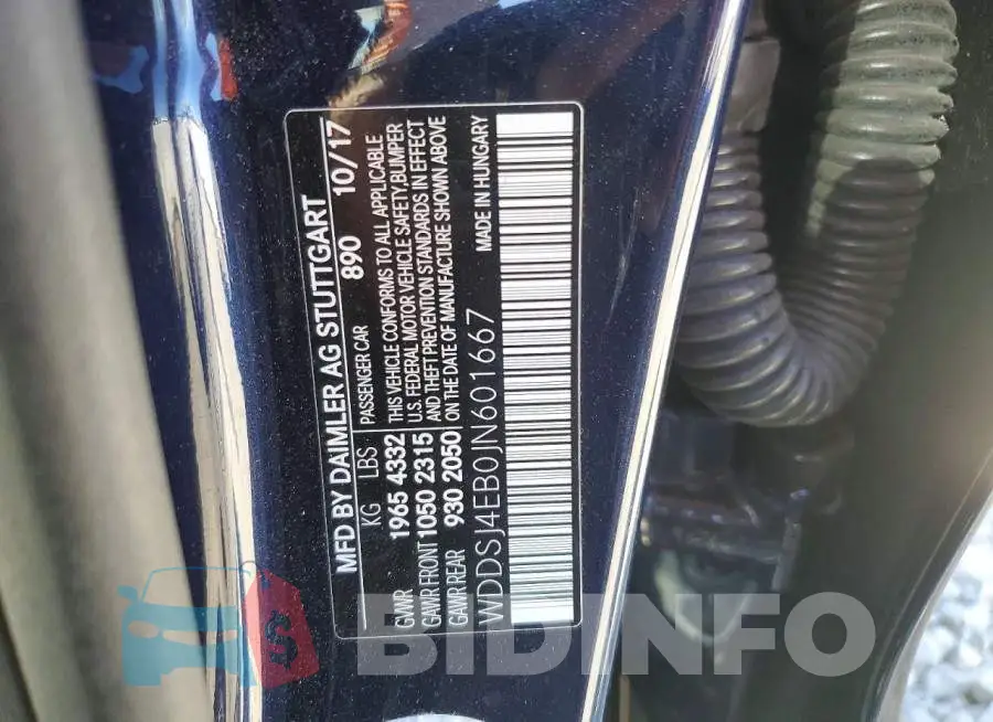 WDDSJ4EB0JN601667 Photo# 13