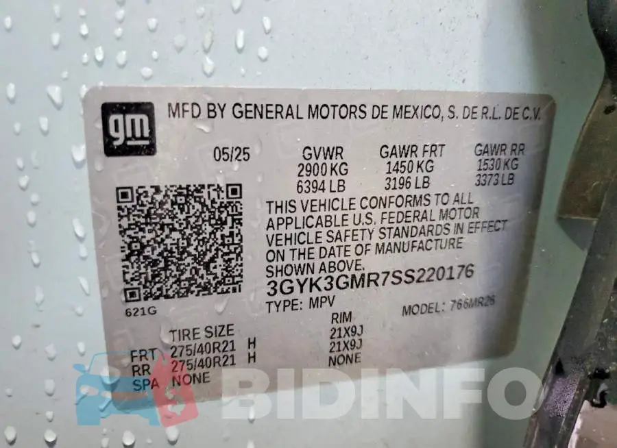 3GYK3GMR7SS220176 Photo# 14