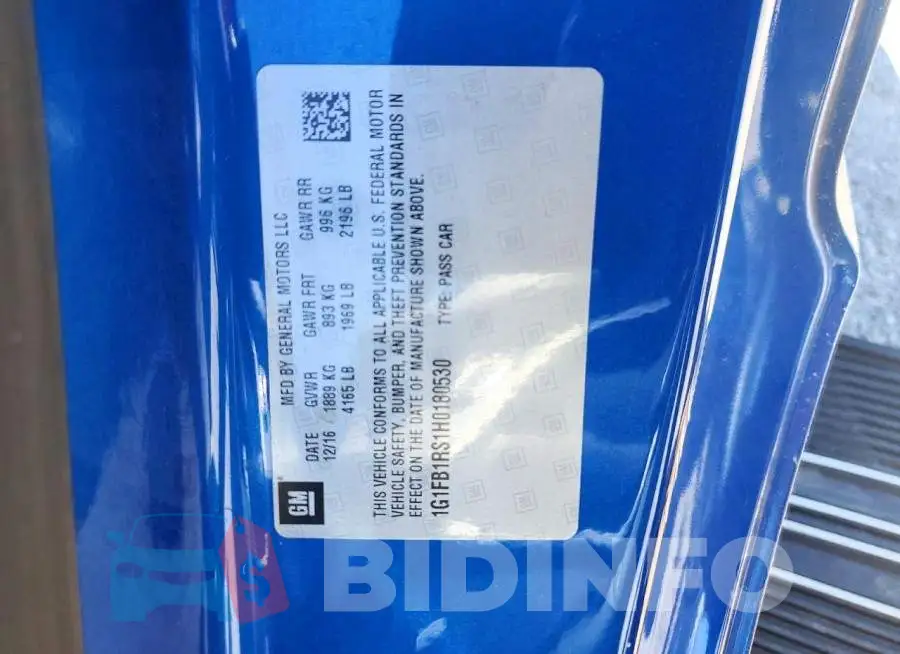 1G1FB1RS1H0180530 Photo# 12